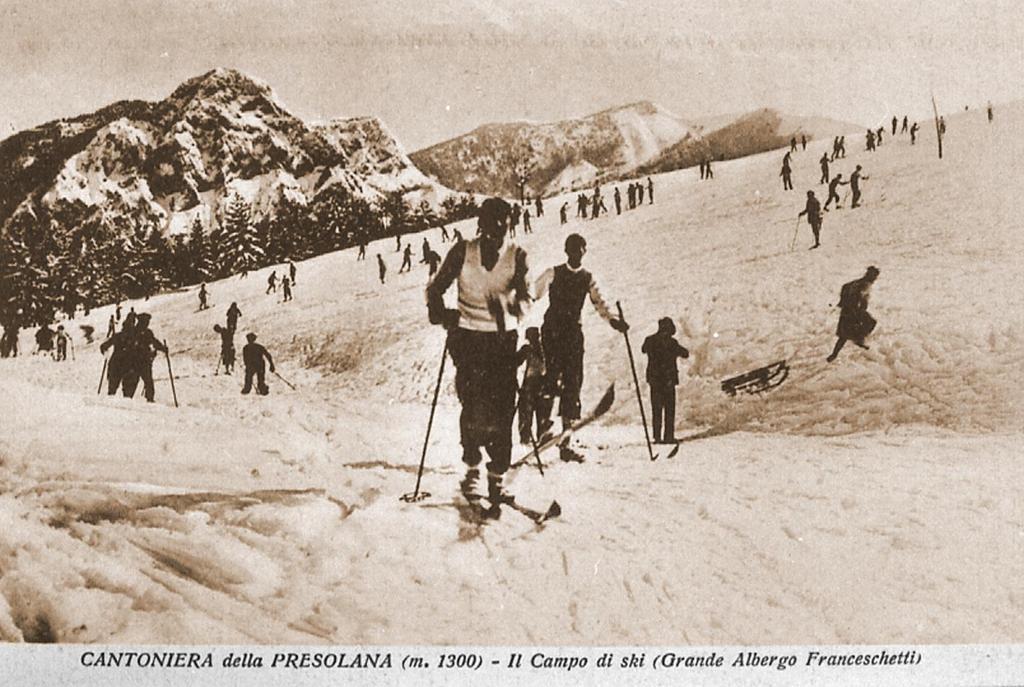 1920-Campi Di Ski Alla Cantoniera Della Presolana · Historify