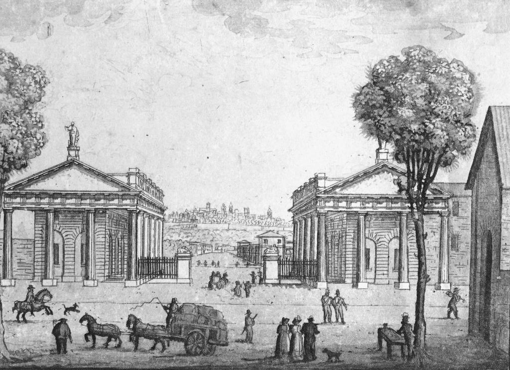 Disegno Di Città Alta Vista Da Porta Nuova · Historify