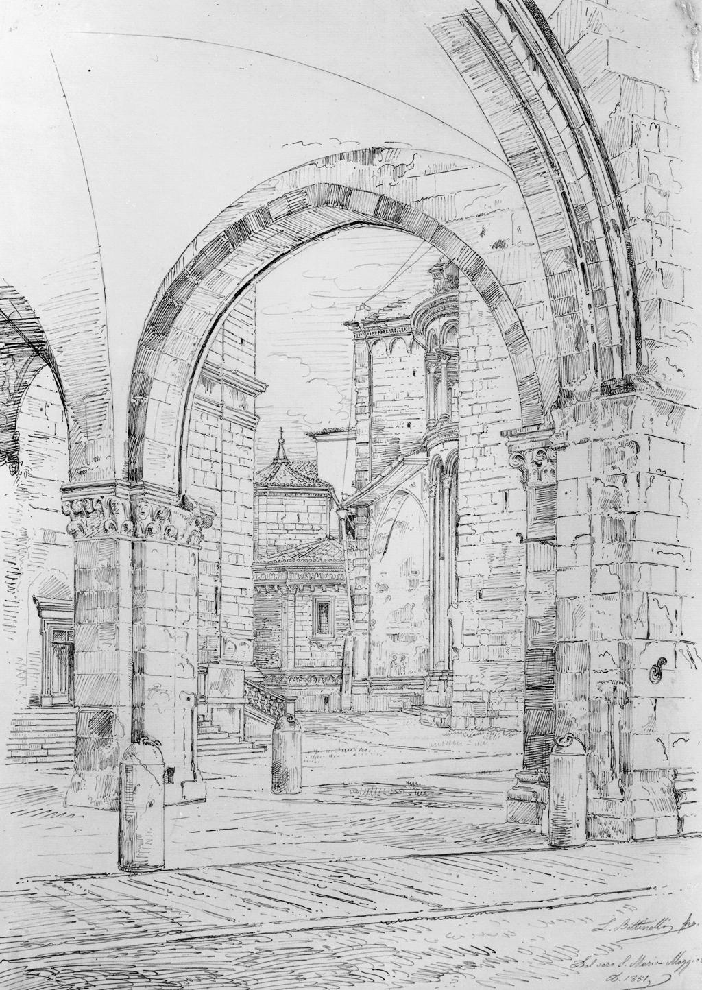 Disegno Dei Portici Di Piazza Vecchia · Historify