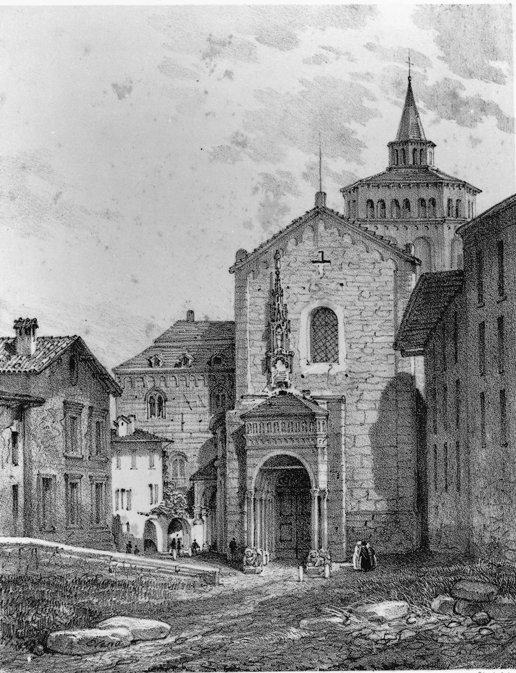 Disegno “Porta Laterale Della Chiesa Di S. Maria In Bergamo” · Historify