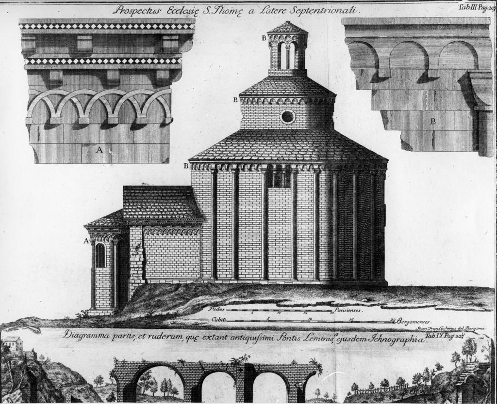 Disegno della Rotonda di San Tomè · Historify