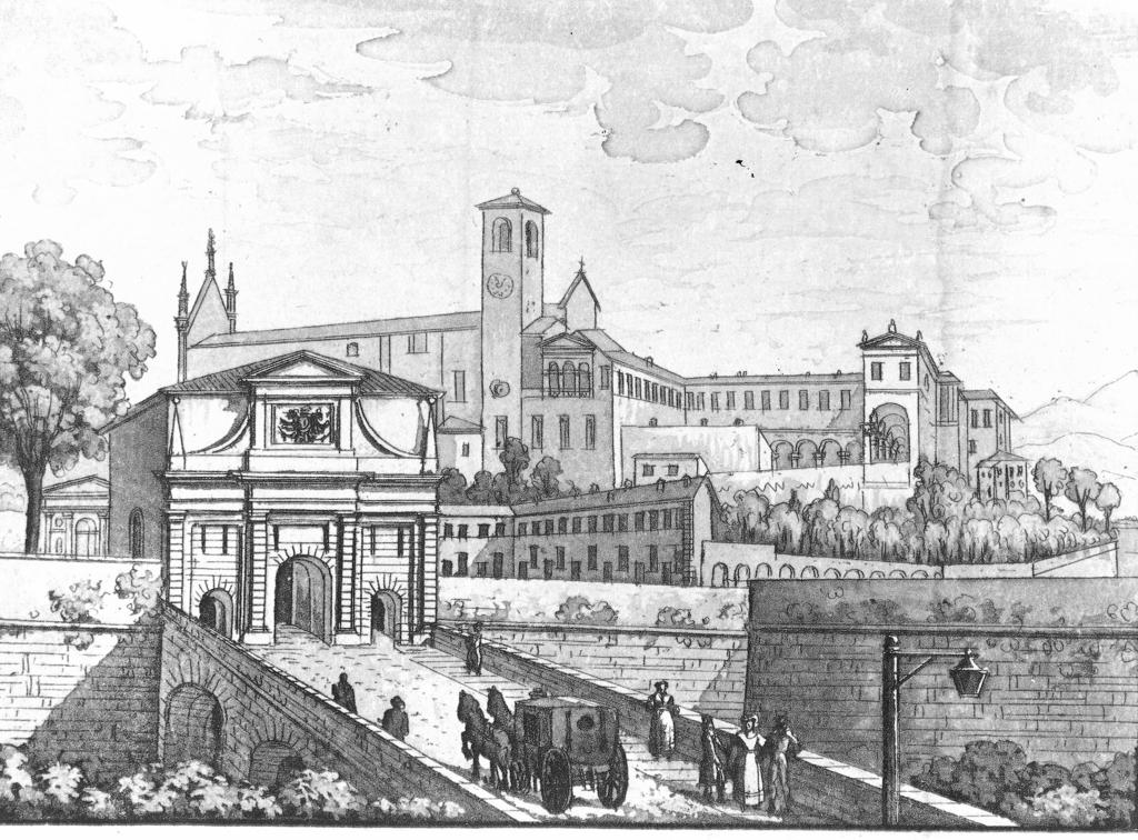 Disegno Di Città Alta Con Scritta  “Accademia Carrara” · Historify