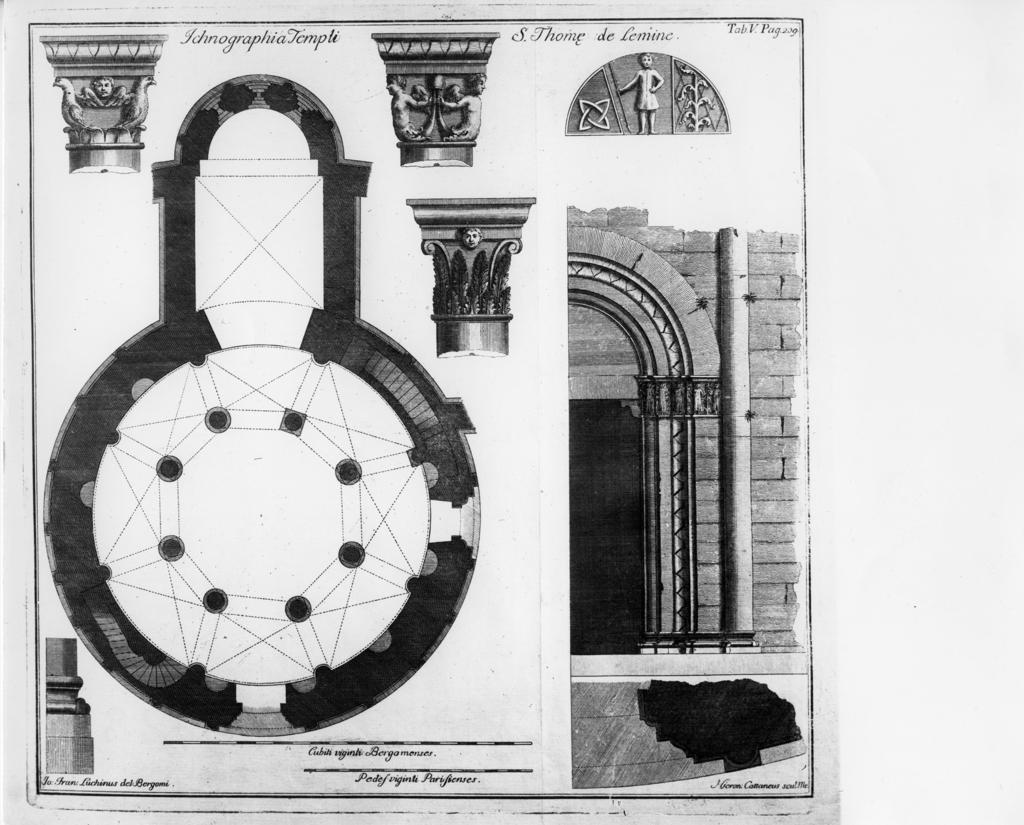 Disegno della Rotonda di San Tomè · Historify